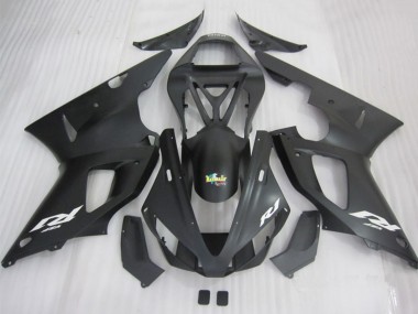 Purchase 2000-2001 Yamaha YZF R1 Motorcycle Fairings - Matte Black White Decal Canada