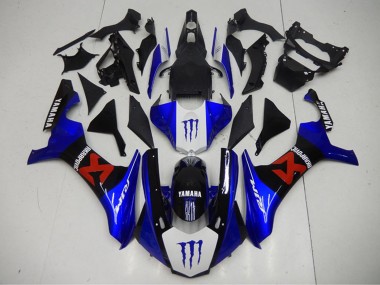 Purchase 2015-2019 Yamaha YZF R1 Motorcycle Fairings - Blue White Black Red Monster Akropovic Canada