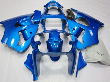 2000-2002 Vibrant Blue Kawasaki ZX6R Motorcycle Fairings