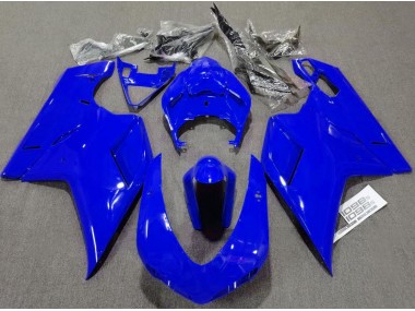 2007-2012 Plain Gloss Blue Ducati 848 1098 1198 Motorcycle Fairings