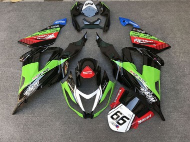 2013-2018 Racing Style Green Kawasaki ZX6R Motorcycle Fairings